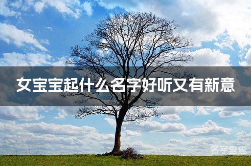 女宝宝起什么名字好听又有新意