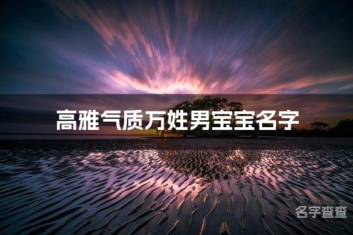 高雅气质万姓男宝宝名字 最有气质的男宝宝名字大全姓万