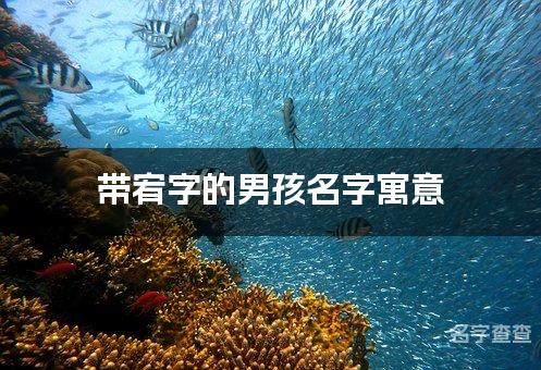 带宥字的男孩名字寓意 宥字取名男孩最佳名字