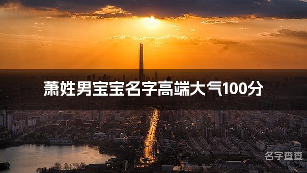 萧姓男宝宝名字高端大气100分(精选美名)