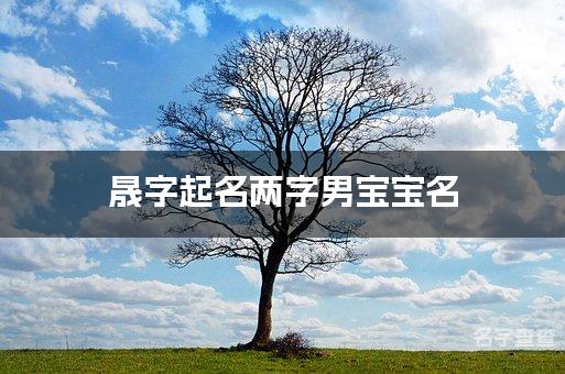 晟字起名两字男宝宝名 平安健康的男宝宝名字