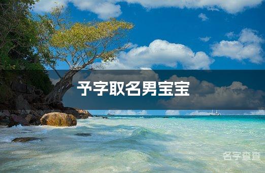 予字取名男宝宝 寓意好又好听的男宝宝名字