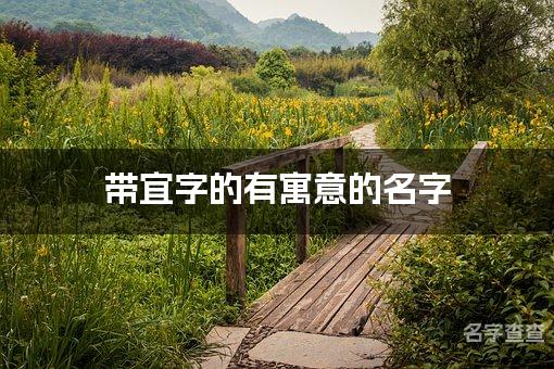 带宜字的有寓意的名字_姓杨带带宜字的女孩名字