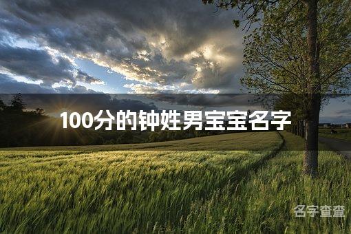 100分的钟姓男宝宝名字 名字测分钟姓取名