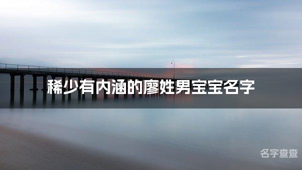 稀少有内涵的廖姓男宝宝名字 让人过目不忘的宝宝名字