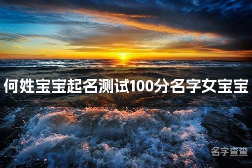 何姓宝宝起名测试100分名字女宝宝 最高分何姓名字